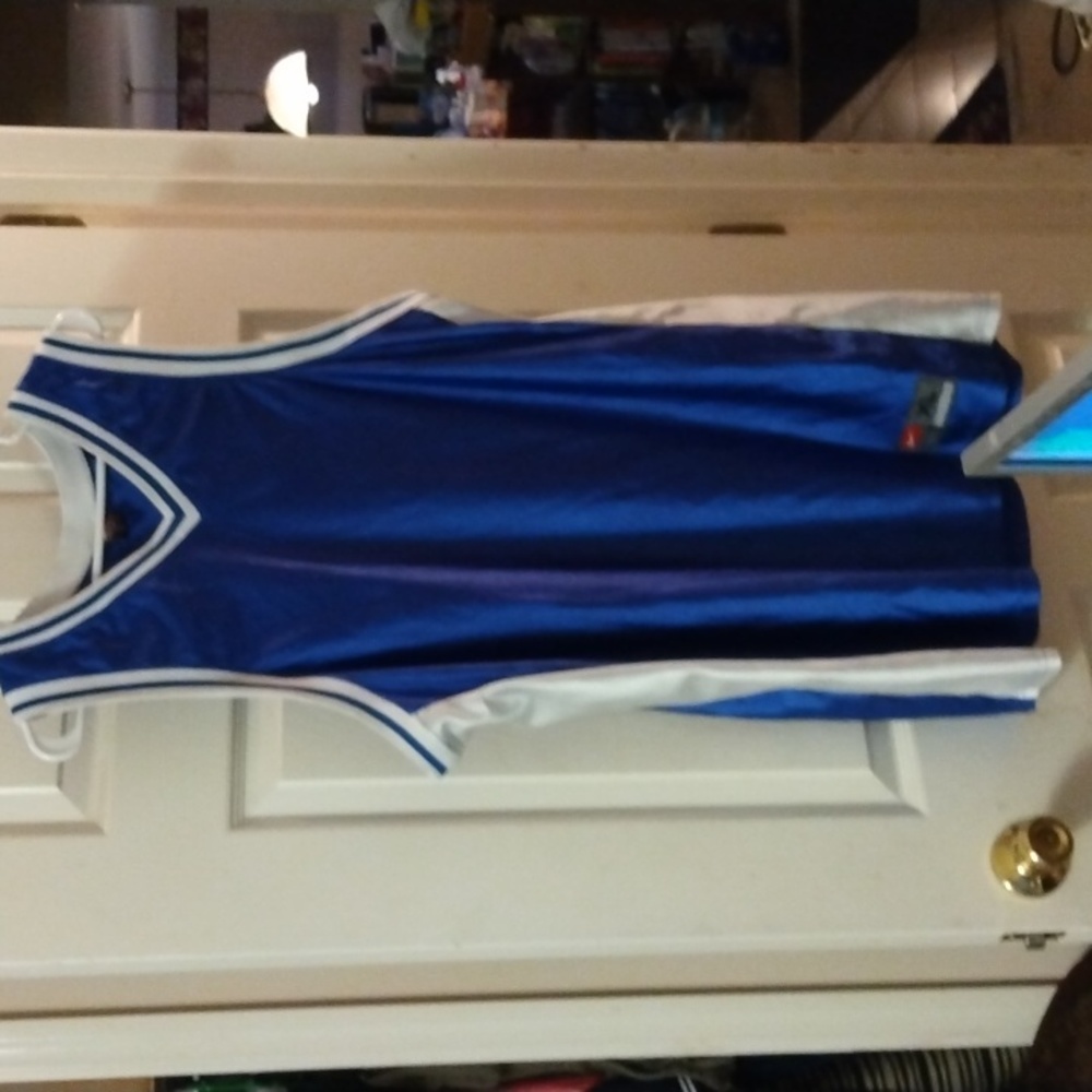 Men's blue and white Nike Basketball Jersey size XL!